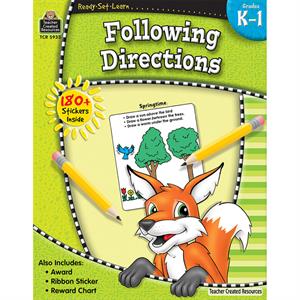 Ready Set Learn Follow Directions (Grade K-1)
