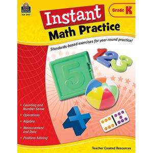 Instant Math Practice Book for Kindergarten