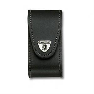 Black Leather Pouch w/ Rotating Metal Belt Clip (5-8 Layers)