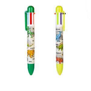 6-in-1 Multi-coloured pen (1pc Random Style) (Dino)