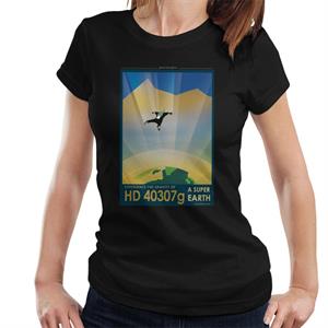 NASA HD 40307g A Super Earth Interplanetary Travel Poster Women's T-Shirt