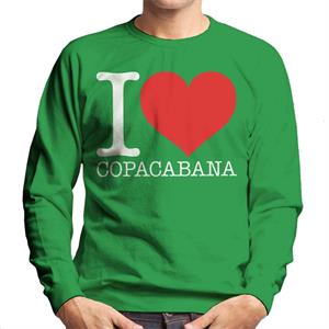 Beach Destinations I Love Copacabana Men's Sweatshirt