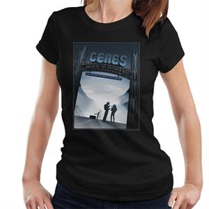 NASA Ceres Interplanetary Travel Poster Women's T-Shirt