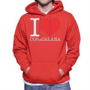 Beach Destinations I Love Copacabana Men's Hooded Sweatshirt
