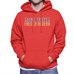 Saint Tropez Sunset Silhouette Men's Hooded Sweatshirt