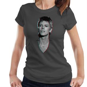 TV Times Pop Star David Bowie Portrait 1977 Women's T-Shirt