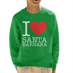 I Love Santa Barbara Kid's Sweatshirt