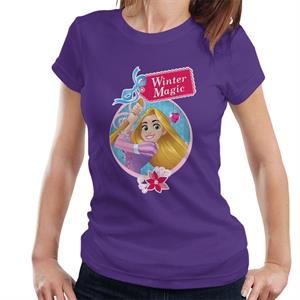 Disney Christmas Tangled Rapunzel Winter Magic Women's T-Shirt