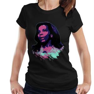 TV Times Soul Singer Gladys Knight 1971 Pop Art Stylised Women's T-Shirt