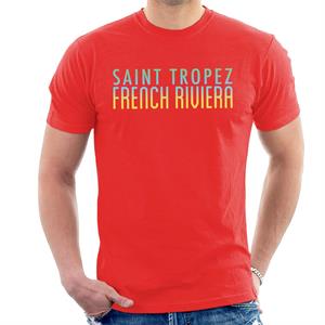 Saint Tropez Sunset Silhouette Men's T-Shirt