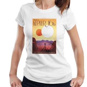 NASA Kelper 16b Interplanetary Travel Poster Women's T-Shirt