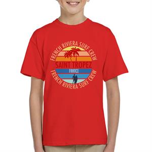 Saint Tropez French Riviera Surf Crew Retro Kid's T-Shirt