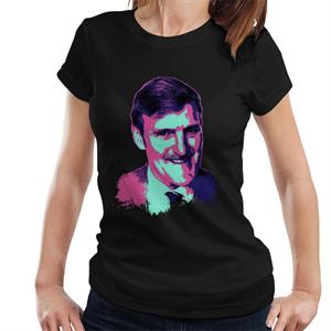 TV Times Jimmy Hill Sports Presenter Pop Art Stylised Women's T-Shirt