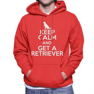 Keep Calm And Get A Retriever Men's Hooded Sweatshirt