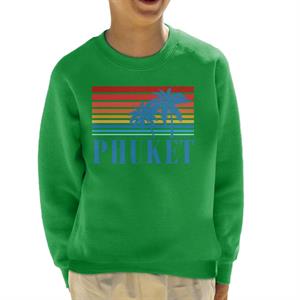 Phuket Retro 70s Sunset Kid's Sweatshirt