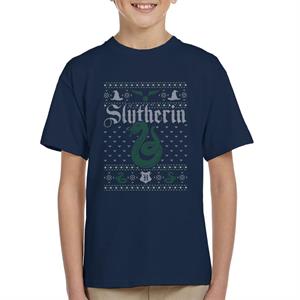 Harry Potter Christmas Slytherin Serpent Kid's T-Shirt