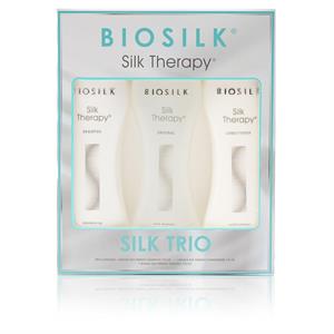 Biosilk Silk Therapy Gift Set 207ml Shampoo + 207ml Conditioner + 207ml Original Treatment