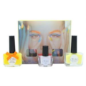 Ciaté Corrupted Neon Manicure Gift Set 13.5ml Neon Orange Nail Polish + 10g Neon Glitter + 5ml Black Light Top Coat