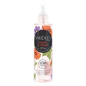 Yardley Poppy and Violet Body Mist 200ml