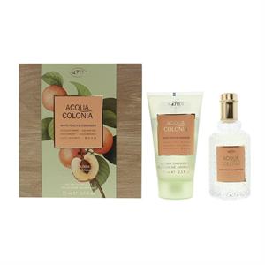 Mäurer & Wirtz 4711 Acqua Colonia White Peach & Coriander Gift Set 50ml EDC + 75ml Shower Gel