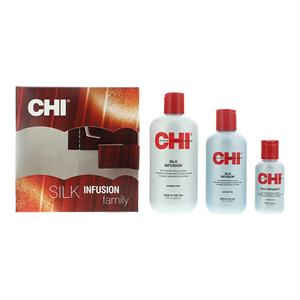 CHI Silk Infusion Gift Set 355ml Leave-In Treatment + 177ml Leave-In Treatment + 59ml Leave-In Treatment