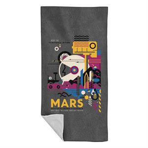 NASA Mars Multiple Tours Interplanetary Travel Poster Beach Towel