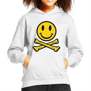 Fatboy Slim Smiley And Crossbones Kid's Hooded Sweatshirt