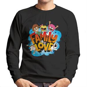 Boy Girl Dog Cat Mouse Cheese Family Love Men's Sweatshirt