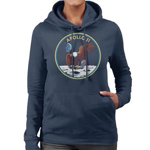 NASA Apollo 11 Mission Badge Women's Hooded Sweatshirt