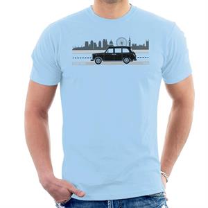 London Taxi Company TX4 Driving Along The City Men's T-Shirt