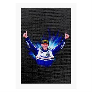Motorsport Images Damon Hill Celebrating Win At Japan Grand Prix A4 Print
