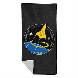 NASA STS 120 Shuttle Mission Imagery Patch Beach Towel