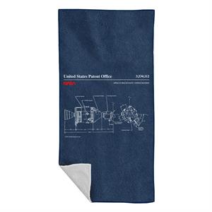 NASA Apollo Spacecraft Blueprint Beach Towel