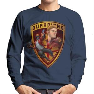 Marvel Guardians Of The Galaxy Star Lord Badge Men's Sweatshirt