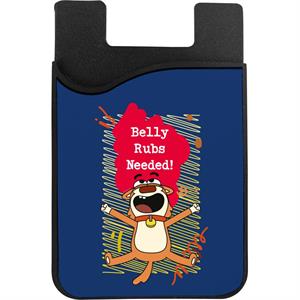 Boy Girl Dog Cat Mouse Cheese Belly Rubs Needed Phone Card Holder