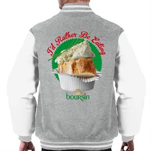 Boursin Id Rather Be Eating Men's Varsity Jacket