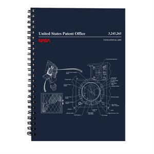 NASA Navigational Aids Blueprint Spiral Notebook