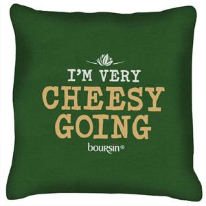 Boursin Logo Im Very Cheesy Going Cushion