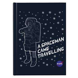 NASA Christmas A Spaceman Came Travelling Hardback Journal