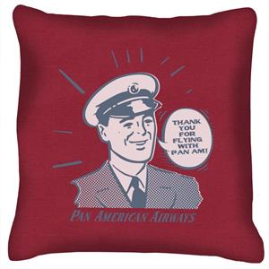Pan Am Thank You For Flying With Pan Am Cushion