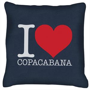 Beach Destinations I Love Copacabana Cushion