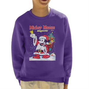 Disney Christmas Mickey Mouse Ringing Bell Kid's Sweatshirt
