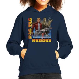 Marvel Guardians Of The Galaxy Rag Tag Heroes Kid's Hooded Sweatshirt