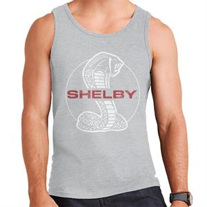 Shelby Red Text Cobra Logo Men's Vest