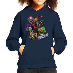Marvel Guardians Of The Galaxy Comic Characters Kid's Hooded Sweatshirt