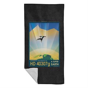 NASA HD 40307g A Super Earth Interplanetary Travel Poster Beach Towel