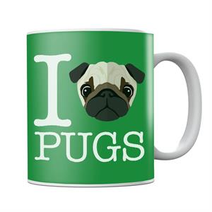 I Heart Pugs Mug