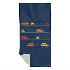 London Taxi Company TX4 Angled Colourful Montage Beach Towel