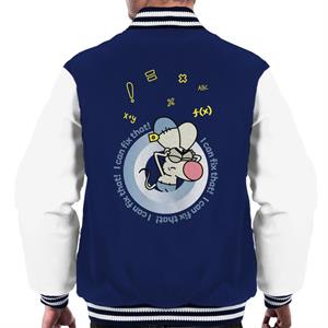 Boy Girl Dog Cat Mouse Cheese I Can Fix That Men's Varsity Jacket