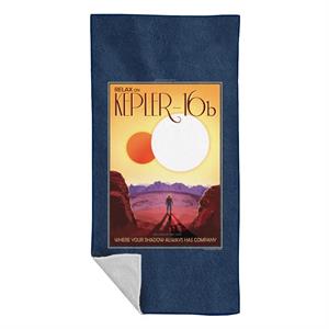 NASA Kelper 16b Interplanetary Travel Poster Beach Towel
